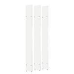 Panneaux latéraux pour étagères Cody Anthracite - Lot de 3 - Blanc alpin