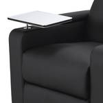 Fauteuil de relaxation Aldra Imitation cuir - Noir