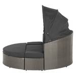 Relaxinsel Riva Polyrattan / Webstoff - Grau