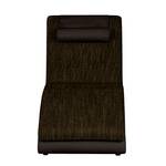 Chaise Longue Carson Similpelle color mocca/ Tessuto strutturato marrone