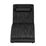 Relaxfauteuil Carson kunstleer/zwarte structuurstof