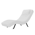 Fauteuil de relaxation Long Island Imitation cuir - Cuir synthétique Yuma : Blanc