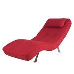 Ligfauteuil Long Island geweven stof Stof Bora: Rood