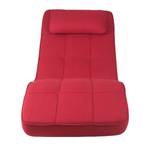 Ligfauteuil Long Island geweven stof Stof Bora: Rood