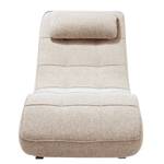 Chaise longue in tessuto Long Island Tessuto Parsa: beige-Grigio