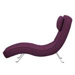 Fauteuil de relaxation Long Island Tissu Tissu Zahira : Aubergine