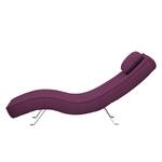 Fauteuil de relaxation Long Island Tissu Tissu Zahira : Aubergine