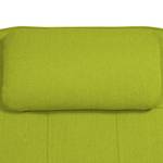 Ligfauteuil Long Island geweven stof Stof Zahira: Limegroen