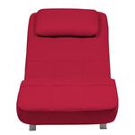 Ligfauteuil Long Island geweven stof Stof Zahira: Rood