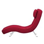 Fauteuil de relaxation Long Island Tissu Tissu Zahira : Rouge