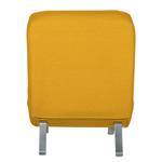 Ligfauteuil Long Island geweven stof Stof Zahira: Mostardgeel