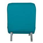 Ligfauteuil Long Island geweven stof Stof Zahira: Turquoise