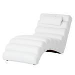 Chaise de relaxation Mérida Cuir synthétique blanc