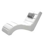 Chaise de relaxation Murcia Cuir synthétique blanc