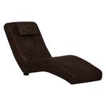 Chaise Longue Ohara Effetto pelle anticata marrone scuro