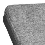 Chaise longue de relaxation Vascan I Imitation cuir / Tissu structuré - Gris foncé / Blanc