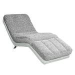 Chaise longue de relaxation Vascan I kunstleer/structuurstof - Gris clair