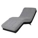 Relaxfauteuil Vascan kunstleer/structuurstof - Zwart/wit