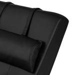 Chaise longue de relaxation Verve Imitation cuir - Noir