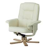 Fauteuil de relaxation Canillo I Avec repose-pieds - Cuir synthétique beige