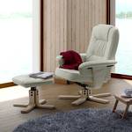 Fauteuil de relaxation Canillo I Avec repose-pieds - Cuir synthétique beige