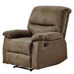 Relaxfauteuil Donnes microvezel - lichtbruin