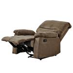 Relaxfauteuil Donnes microvezel - lichtbruin