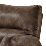 Fauteuil de relaxation Elsfjord Microfibre - Brun moyen