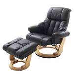 Relaxfauteuil Grunewald (met hocker) echt leer