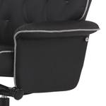 Relaxfauteuil Hawston (met hocker) kunstleer - zwart