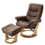 Fauteuil de relaxation Jetmore Microfibre - Nougat - Largeur : 83 cm - Chêne