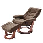 Fauteuil de relaxation Jetmore Microfibre - Nougat - Largeur : 83 cm - Noyer