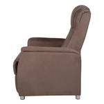 Fauteuil TV Juist Microfibre - Marron - Sans fonction