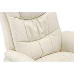 Relaxfauteuil Keltern (met hocker) kunstleer - Beige