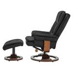 Fauteuil de relaxation Keltern Avec repose-pieds - Imitation cuir - Noir