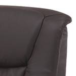 Fauteuil de relaxation Knuckey Imitation cuir - Marron foncé