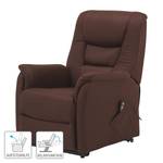 Fauteuil de relaxation Knuckey Avec dispositif électrique - Microfibre - Marron