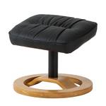 Fauteuil de relaxation Montreal Avec repose-pieds - Imitation cuir - Noir