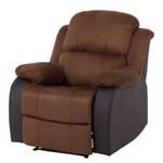 Relaxfauteuil Norden microvezel/kunstleer bruin