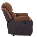 Fauteuil de relaxation Norden Microfibre / Imitation cuir marron