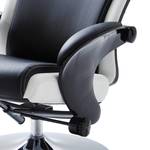 Relaxfauteuil Orford kunstleer - Zwart/wit