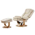 Relaxsessel Parap (mit Hocker) Kunstleder - Beige