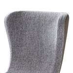 Relaxfauteuil Perryton geweven stof/kunstleer - grijs