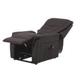 Relaxfauteuil Sasina (met opstahulp) kunstleer - Donkerbruin