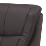 Fauteuil de relaxation Sasina Imitation cuir - Marron foncé