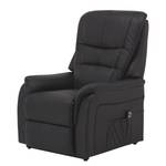 Fauteuil de relaxation Sasina Imitation cuir - Noir