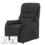 Fauteuil de relaxation Sasina Imitation cuir - Noir