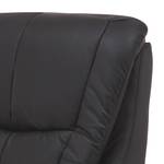 Fauteuil de relaxation Sasina Imitation cuir - Noir