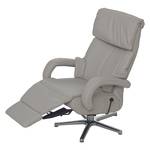 Fauteuil de relaxation Shuttle Cuir véritable Gris - Réglage électrique : 3 moteurs avec câble