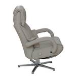 Fauteuil de relaxation Shuttle Cuir véritable Gris - Réglage manuel